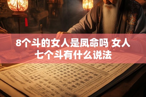 8个斗的女人是凤命吗 女人七个斗有什么说法