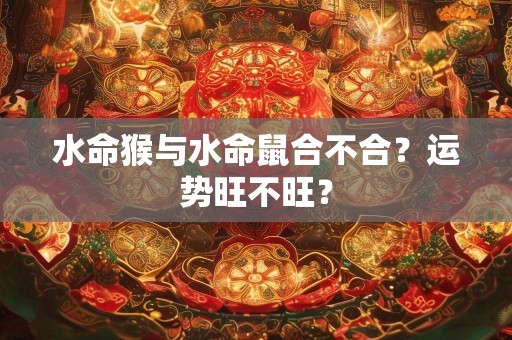 水命猴与水命鼠合不合？运势旺不旺？