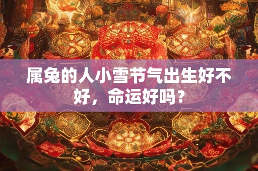 属兔的人小雪节气出生好不好，命运好吗？