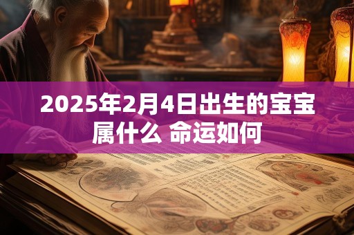 2025年2月4日出生的宝宝属什么 命运如何