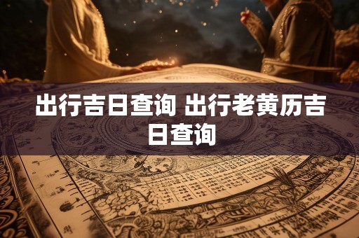 出行吉日查询 出行老黄历吉日查询