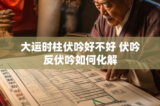 大运时柱伏吟好不好 伏吟反伏吟如何化解