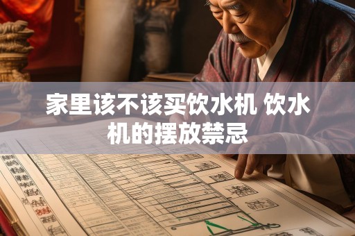 家里该不该买饮水机 饮水机的摆放禁忌