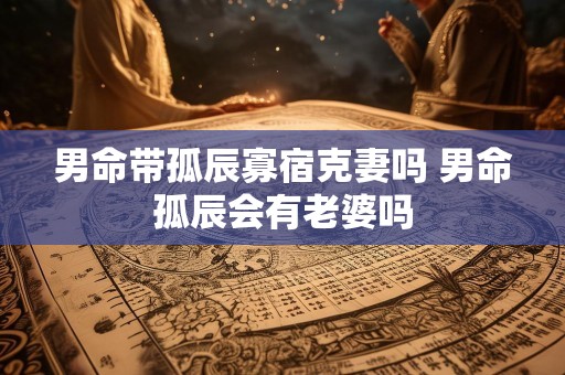男命带孤辰寡宿克妻吗 男命孤辰会有老婆吗