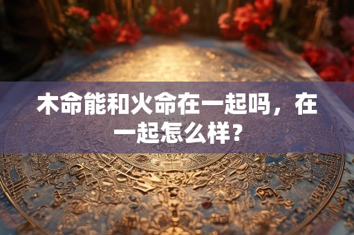 木命能和火命在一起吗，在一起怎么样？