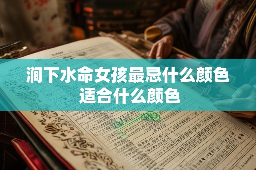 涧下水命女孩最忌什么颜色 适合什么颜色