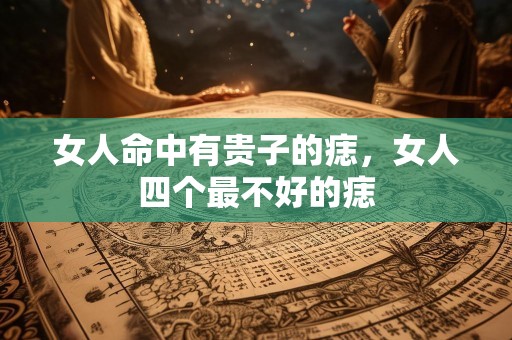 女人命中有贵子的痣，女人四个最不好的痣