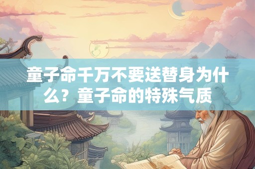 童子命千万不要送替身为什么？童子命的特殊气质