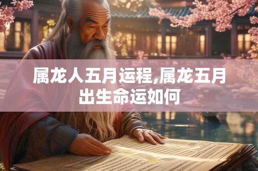 属龙人五月运程,属龙五月出生命运如何