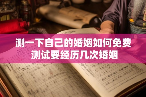 测一下自己的婚姻如何免费 测试要经历几次婚姻