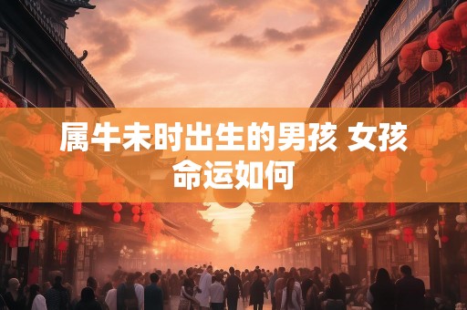 属牛未时出生的男孩 女孩命运如何