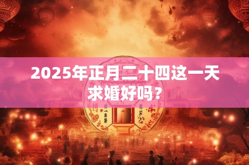 2025年正月二十四这一天求婚好吗？