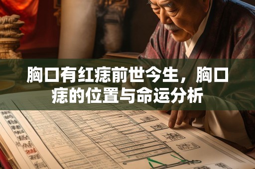 胸口有红痣前世今生，胸口痣的位置与命运分析