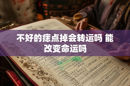 不好的痣点掉会转运吗 能改变命运吗