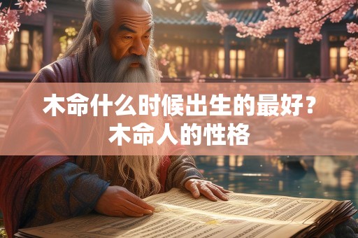 木命什么时候出生的最好？木命人的性格
