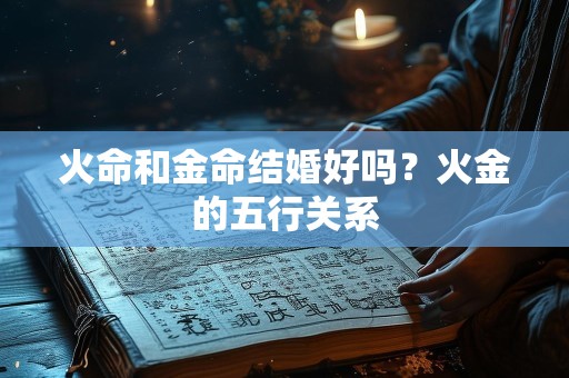 火命和金命结婚好吗？火金的五行关系