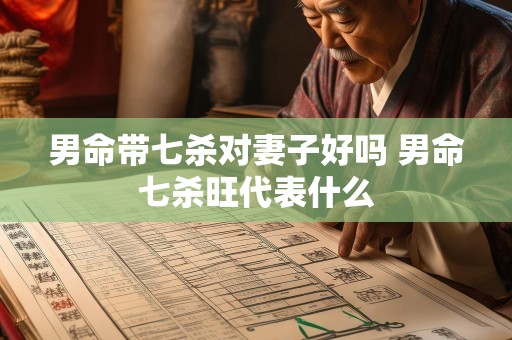 男命带七杀对妻子好吗 男命七杀旺代表什么