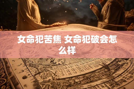 女命犯苦焦 女命犯破会怎么样
