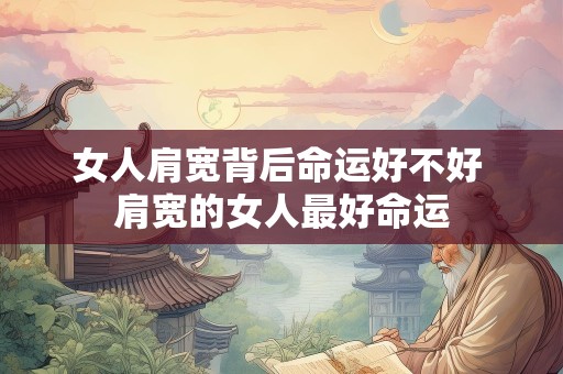 女人肩宽背后命运好不好 肩宽的女人最好命运
