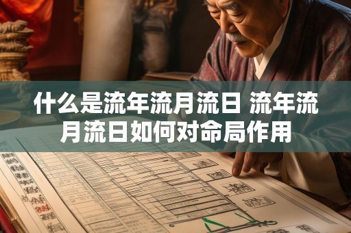 什么是流年流月流日 流年流月流日如何对命局作用