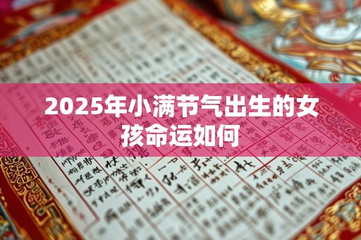 2025年小满节气出生的女孩命运如何