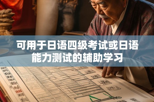 可用于日语四级考试或日语能力测试的辅助学习