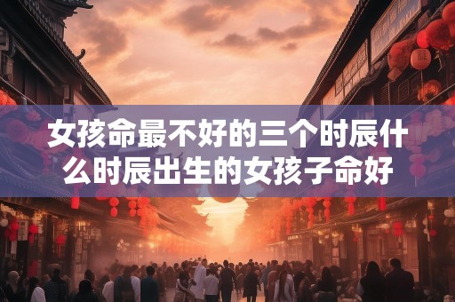 女孩命最不好的三个时辰什么时辰出生的女孩子命好