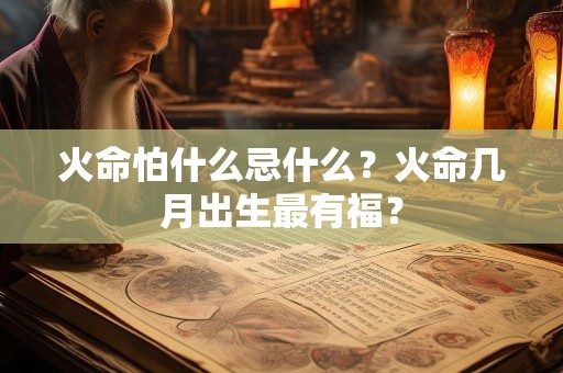 火命怕什么忌什么？火命几月出生最有福？