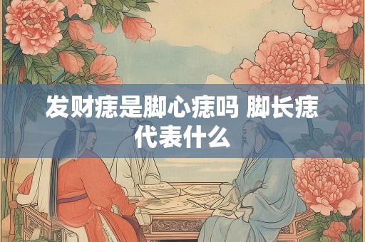 发财痣是脚心痣吗 脚长痣代表什么
