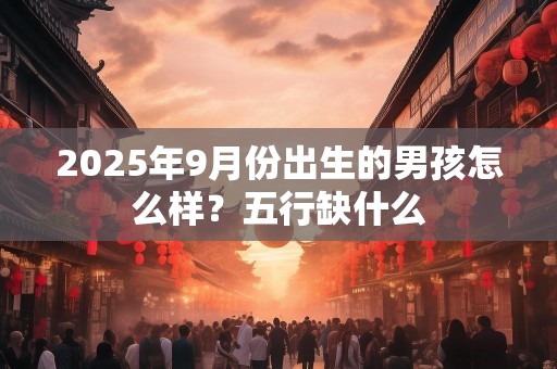2025年9月份出生的男孩怎么样？五行缺什么