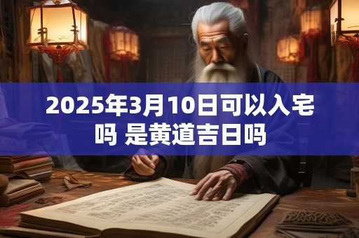 2025年3月10日可以入宅吗 是黄道吉日吗