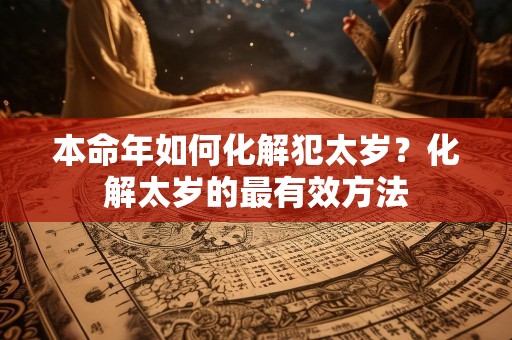 本命年如何化解犯太岁？化解太岁的最有效方法