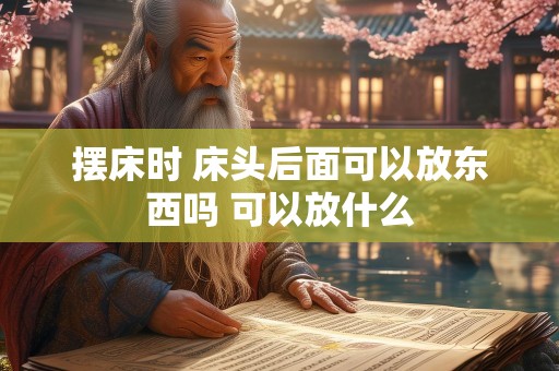 摆床时 床头后面可以放东西吗 可以放什么