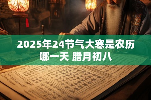 2025年24节气大寒是农历哪一天 腊月初八