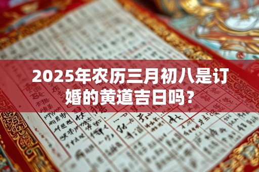 2025年农历三月初八是订婚的黄道吉日吗？