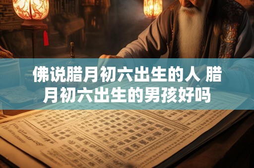 佛说腊月初六出生的人 腊月初六出生的男孩好吗