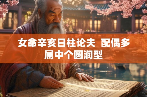 女命辛亥日柱论夫  配偶多属中个圆润型