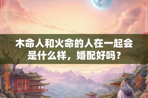 木命人和火命的人在一起会是什么样，婚配好吗？