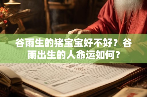 谷雨生的猪宝宝好不好？谷雨出生的人命运如何？
