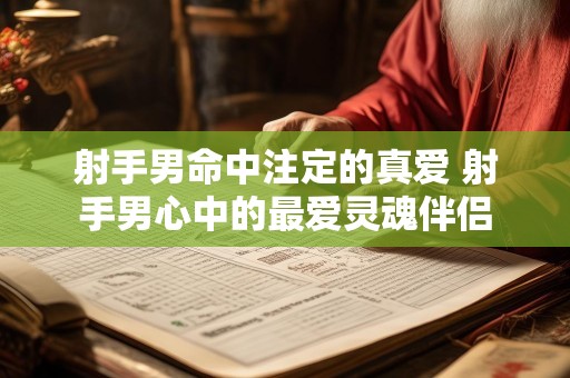 射手男命中注定的真爱 射手男心中的最爱灵魂伴侣