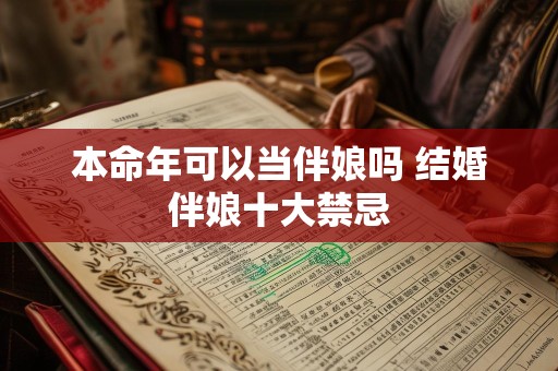 本命年可以当伴娘吗 结婚伴娘十大禁忌