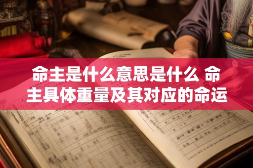 命主是什么意思是什么 命主具体重量及其对应的命运