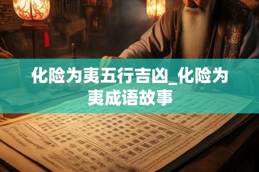 化险为夷五行吉凶_化险为夷成语故事