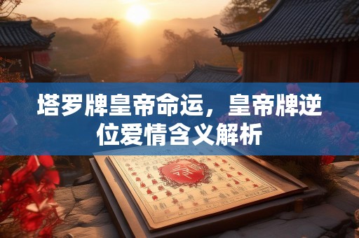 塔罗牌皇帝命运，皇帝牌逆位爱情含义解析