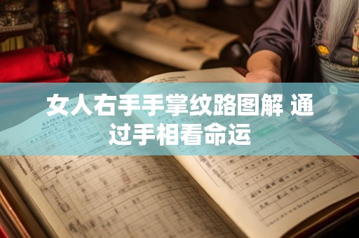 女人右手手掌纹路图解 通过手相看命运