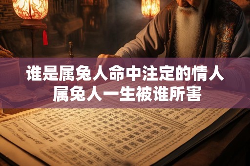 谁是属兔人命中注定的情人 属兔人一生被谁所害