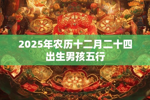 2025年农历十二月二十四出生男孩五行