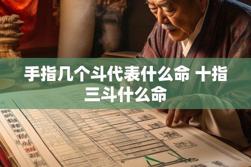 手指几个斗代表什么命 十指三斗什么命