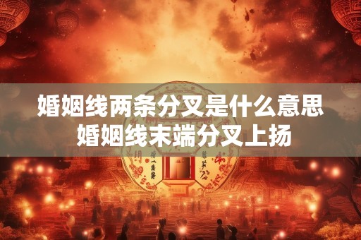 婚姻线两条分叉是什么意思 婚姻线末端分叉上扬