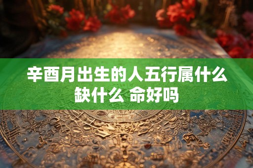 辛酉月出生的人五行属什么缺什么 命好吗